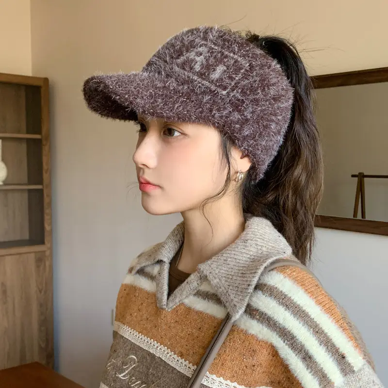 Women's Plush Korean Style Hat with Ear Protection - Image 9