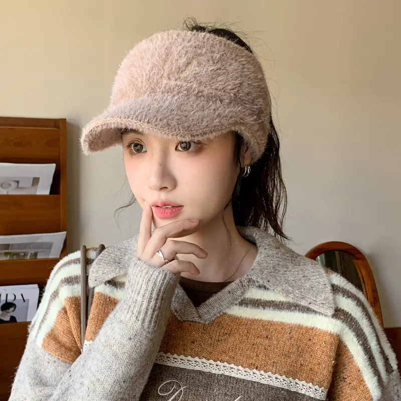 Women's Plush Korean Style Hat with Ear Protection - Image 10