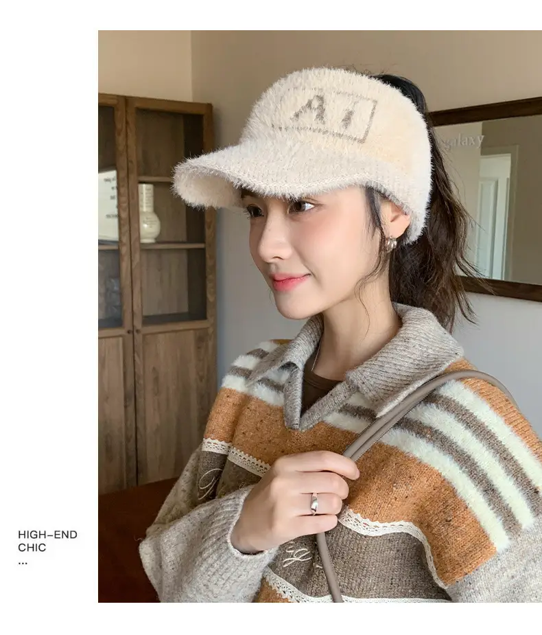 Women's Plush Korean Style Hat with Ear Protection — feature 14