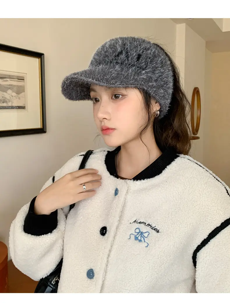 Women's Plush Korean Style Hat with Ear Protection — feature 17