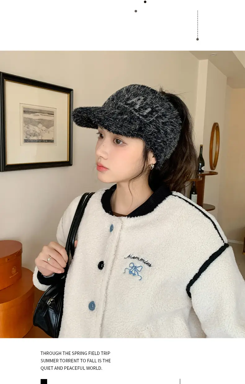 Women's Plush Korean Style Hat with Ear Protection — feature 22