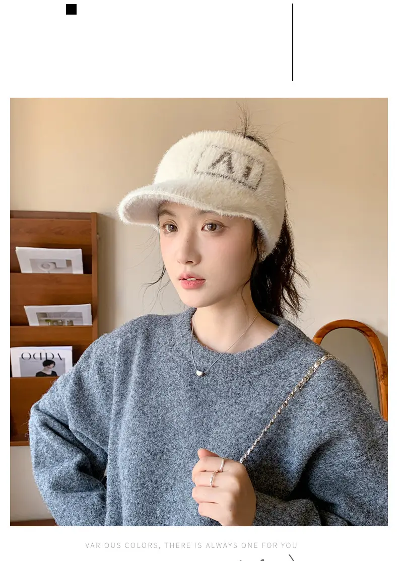 Women's Plush Korean Style Hat with Ear Protection — feature 8
