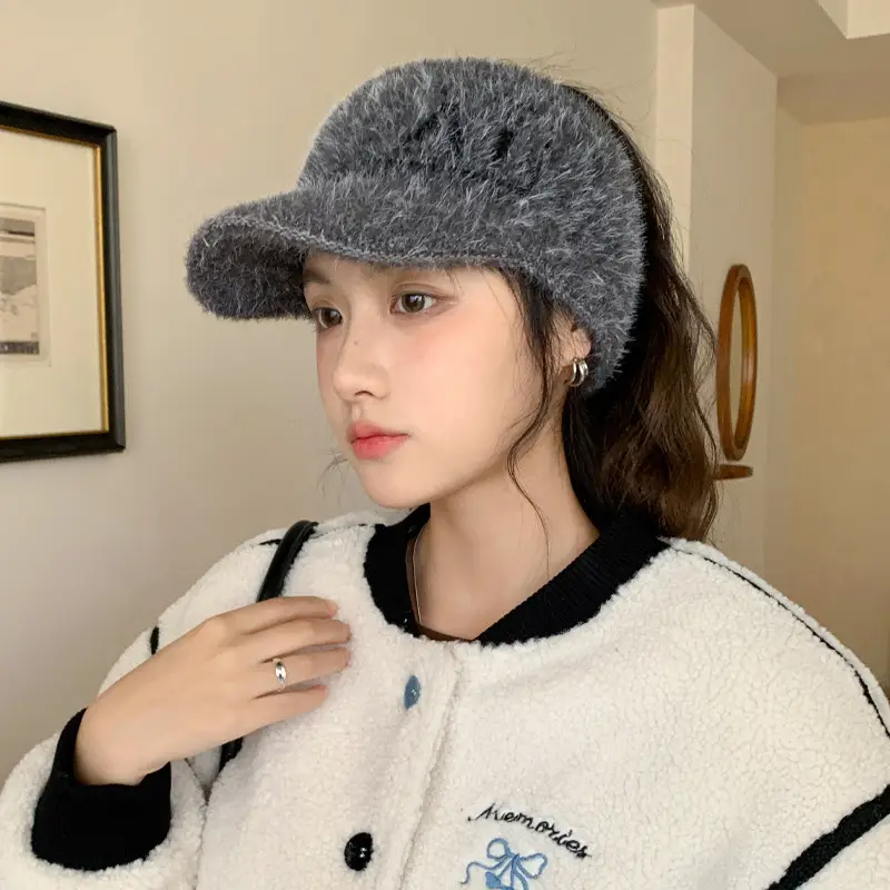 Women's Plush Korean Style Hat with Ear Protection - Image 5