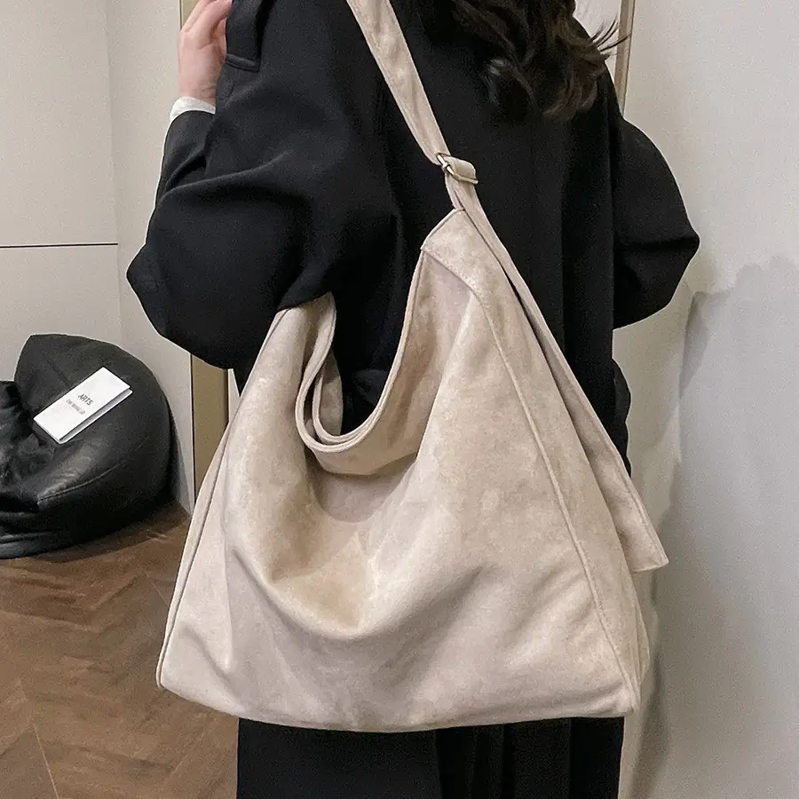 Black Crossbody Tote Bag Large Capacity 2025 - Image 8