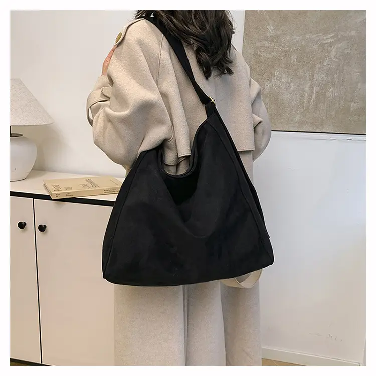 Black Crossbody Tote Bag Large Capacity 2025 — feature 13