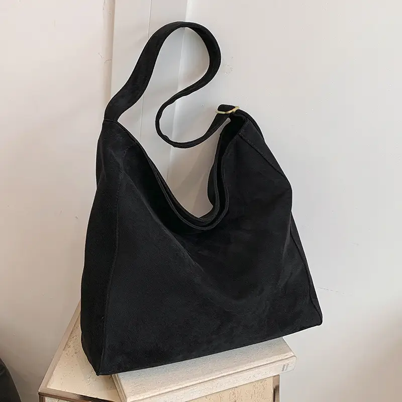 Black Crossbody Tote Bag Large Capacity 2025 - Image 2