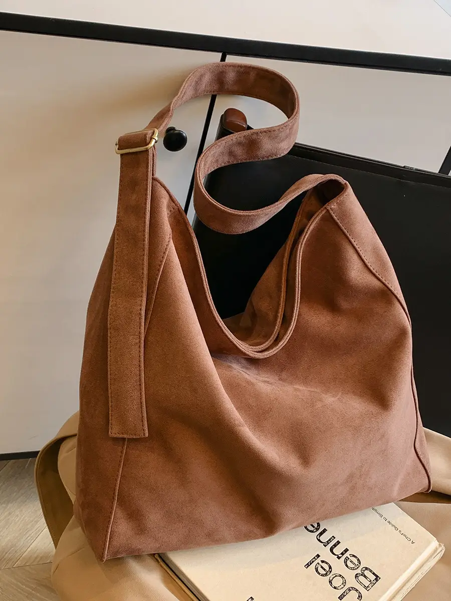 Black Crossbody Tote Bag Large Capacity 2025 - Image 5