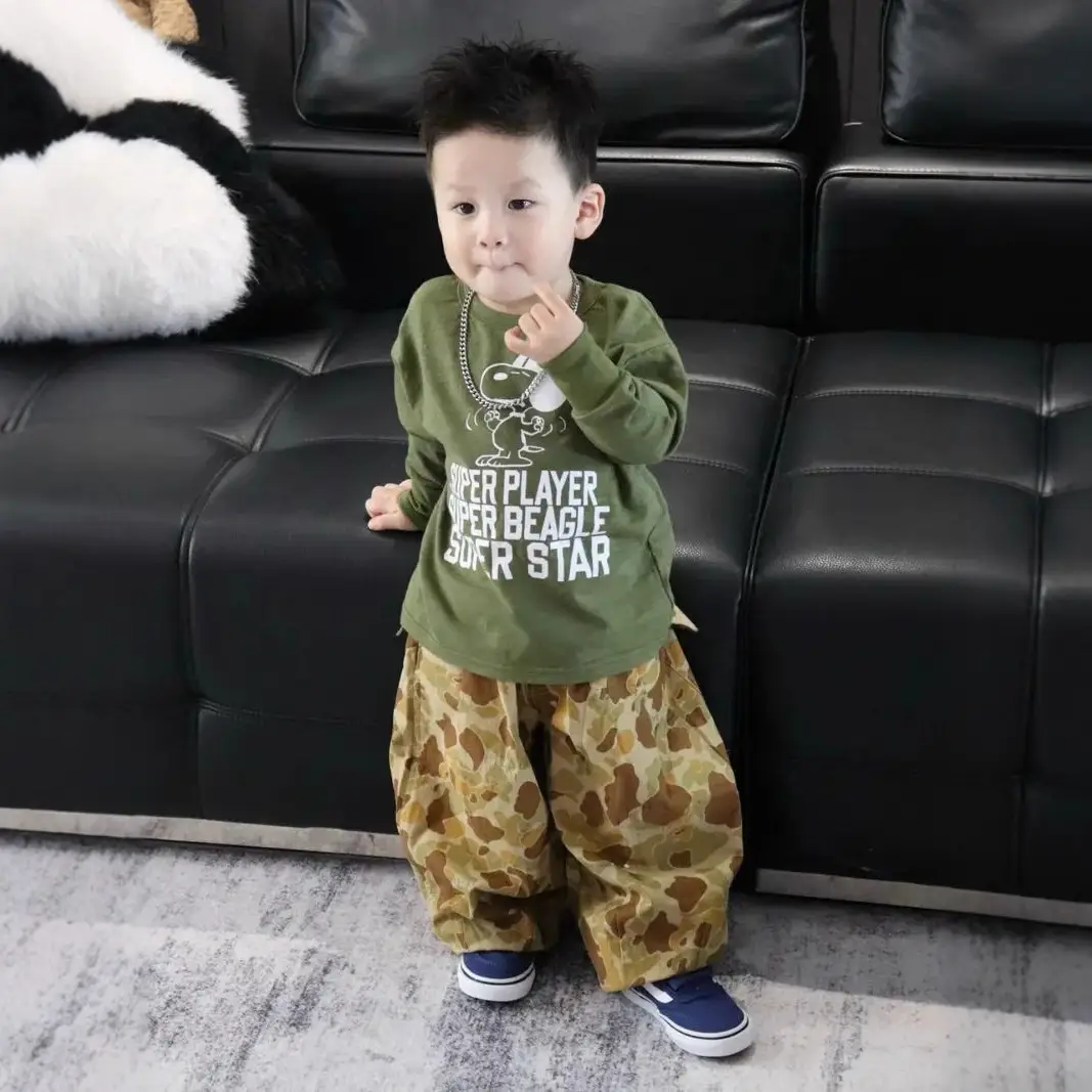 Boys Autumn Camo Print Suit 2025