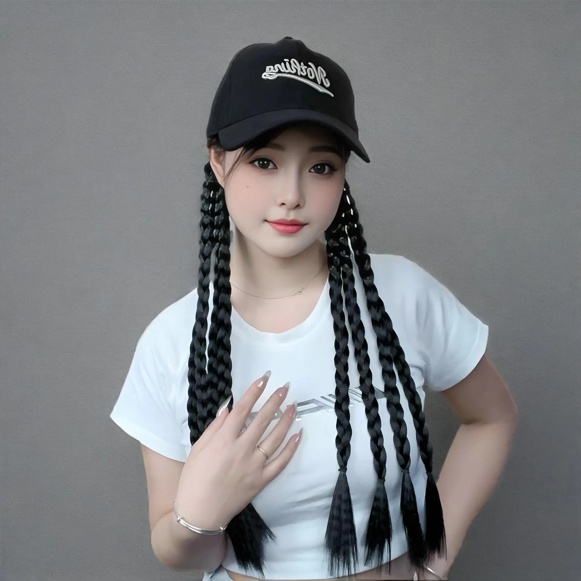 Temu Hot Selling Wig Hat with Dreadlocks Baseball Cap Braided Hair Accessories — feature 10
