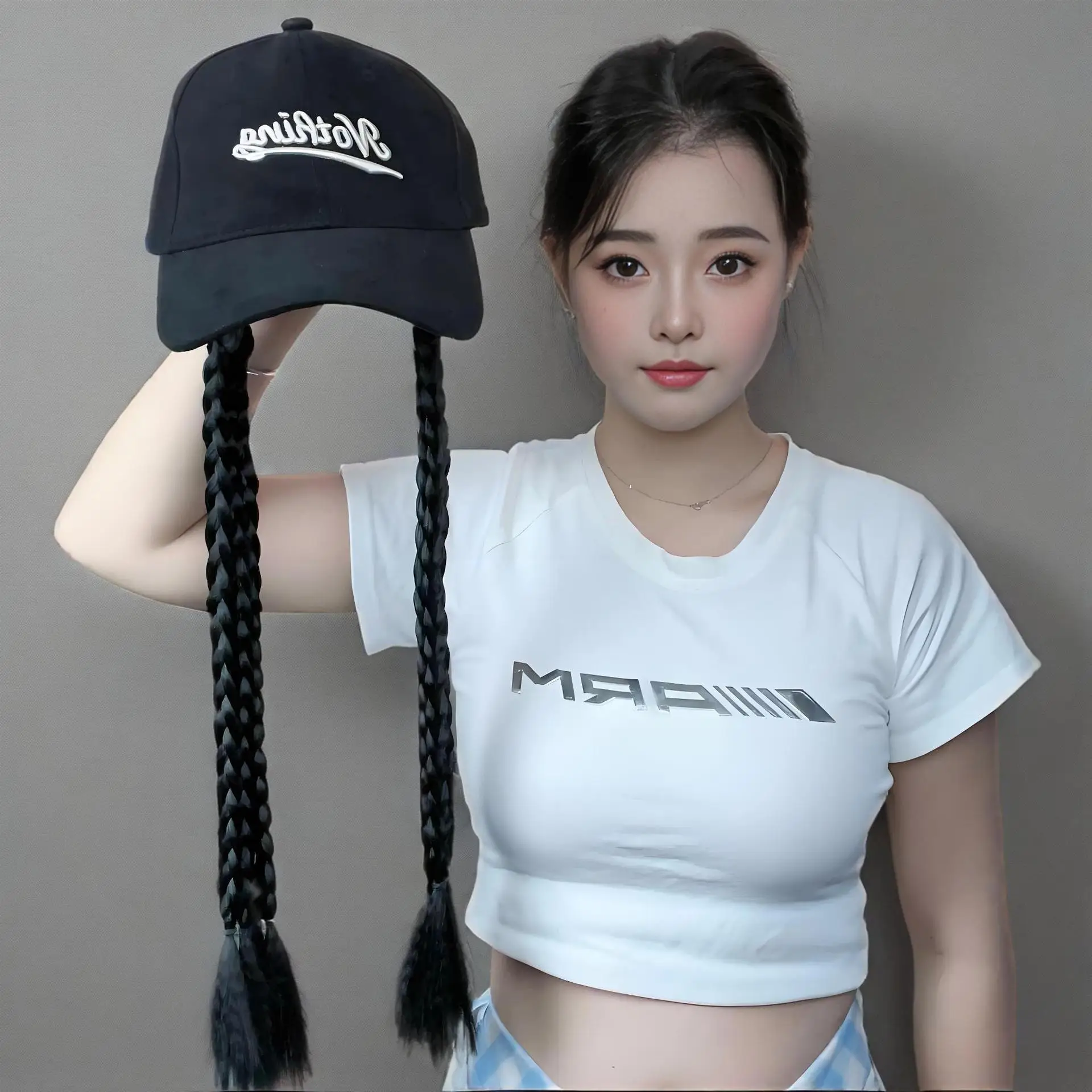 Temu Hot Selling Wig Hat with Dreadlocks Baseball Cap Braided Hair Accessories — feature 7