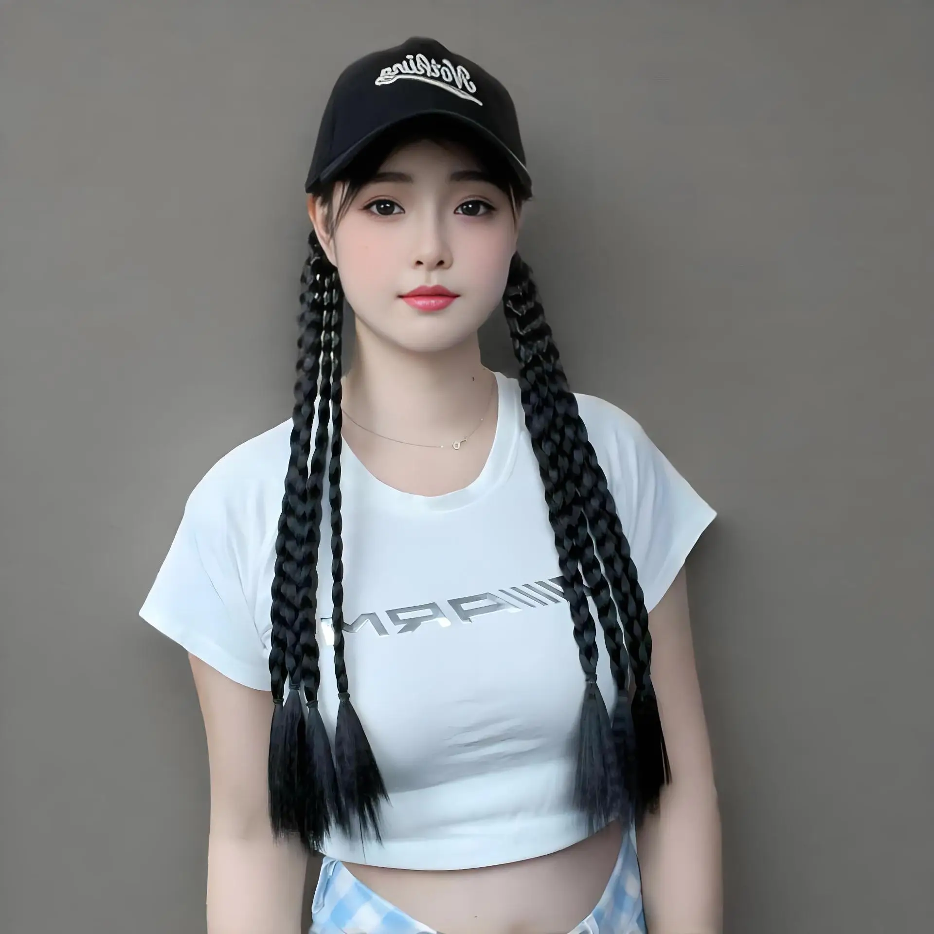 Temu Hot Selling Wig Hat with Dreadlocks Baseball Cap Braided Hair Accessories — feature 9