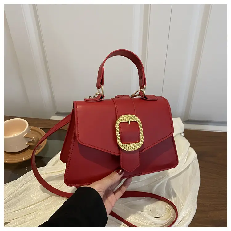Red Leather Crossbody Bag for Women 2025 - Image 4