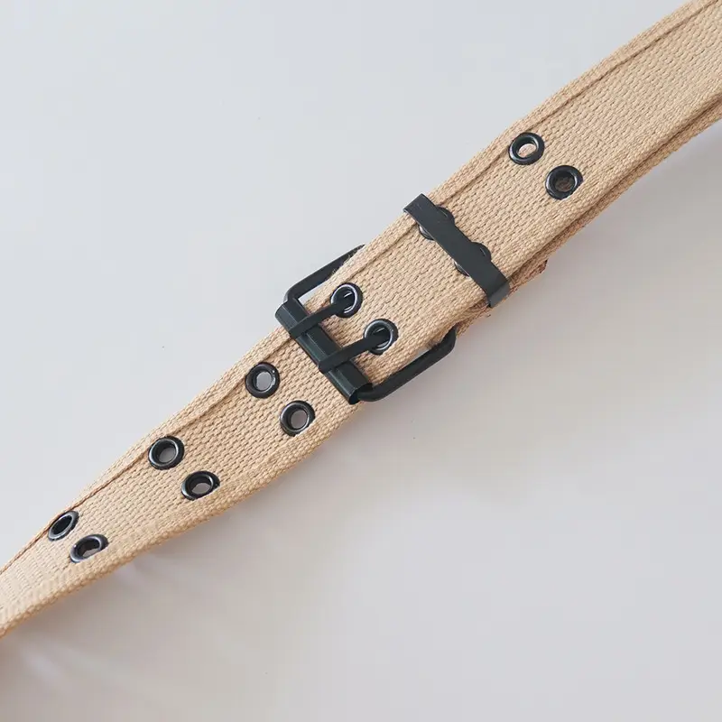 Double Buckle Belt for Men Women Workwear Ins Punk Double Pin Buckle Trouser Belt — feature 17