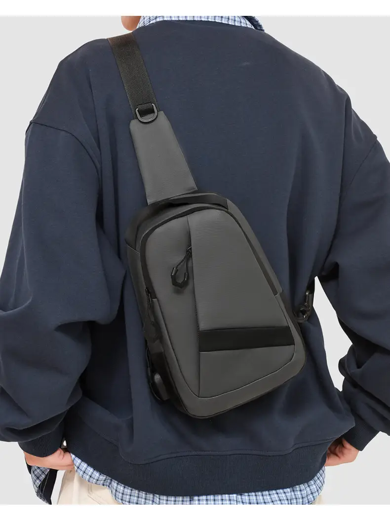 New Arrival Casual Crossbody Bag for Men Blue Black Large Capacity — feature 26