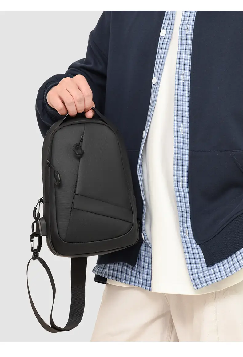 New Arrival Casual Crossbody Bag for Men Blue Black Large Capacity — feature 29