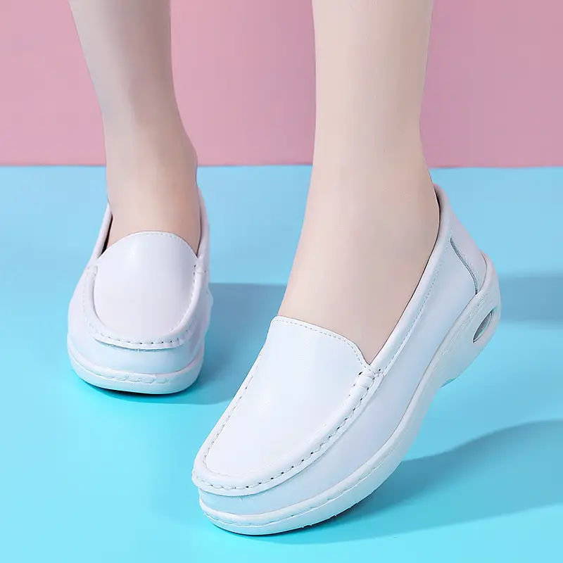 Ready Stock Nurse Shoes for Women, Spring and Summer, Air-Cushioned, Soft-Soled, Breathable, Comfortable for the Feet, Hospital Thick-Soled Non-Slip Work Shoes, Wholesale and Dropshipping - Image 6