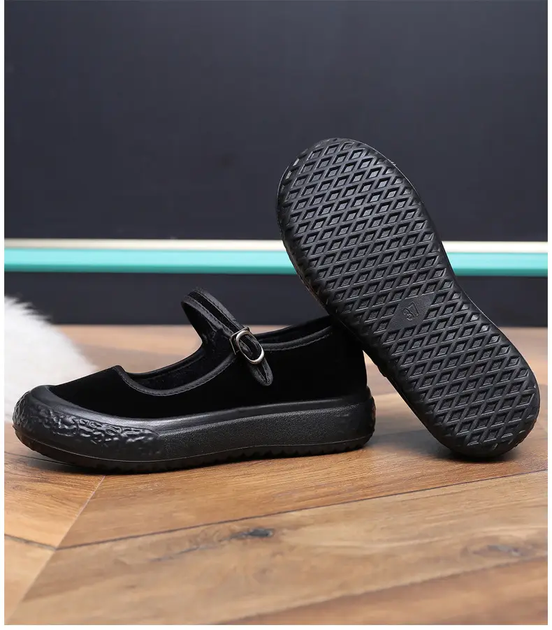 Old Beijing Cloth Shoes for Women in Winter, Fleece-Lined Warm Work Shoes, Soft-Soled Cotton Shoes, Hotel Work Shoes That Will Not Tire Your Feet after Standing for a Long Time — feature 20