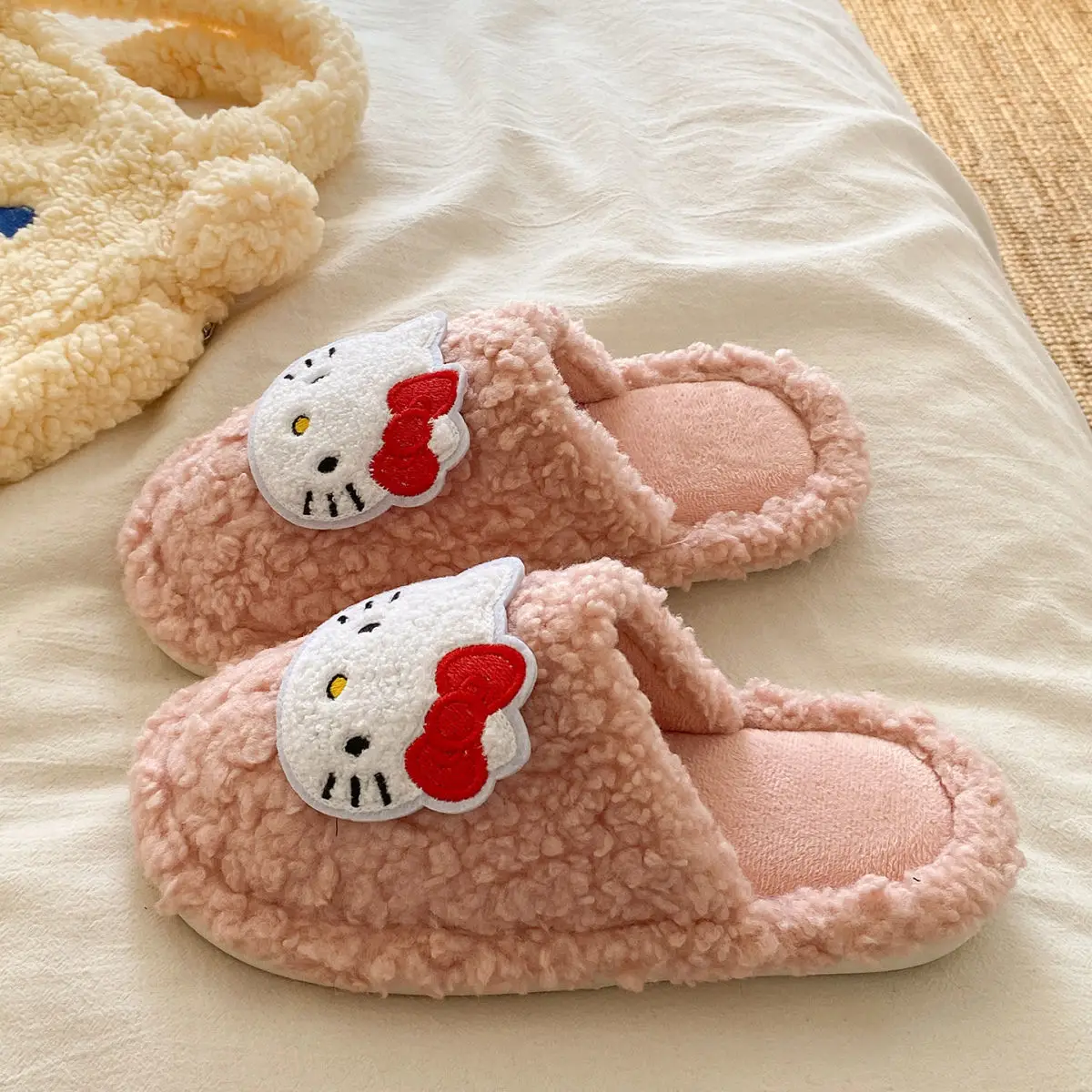 Cartoon Cat Cotton Slippers for Women Warm Indoor Wear — feature 25