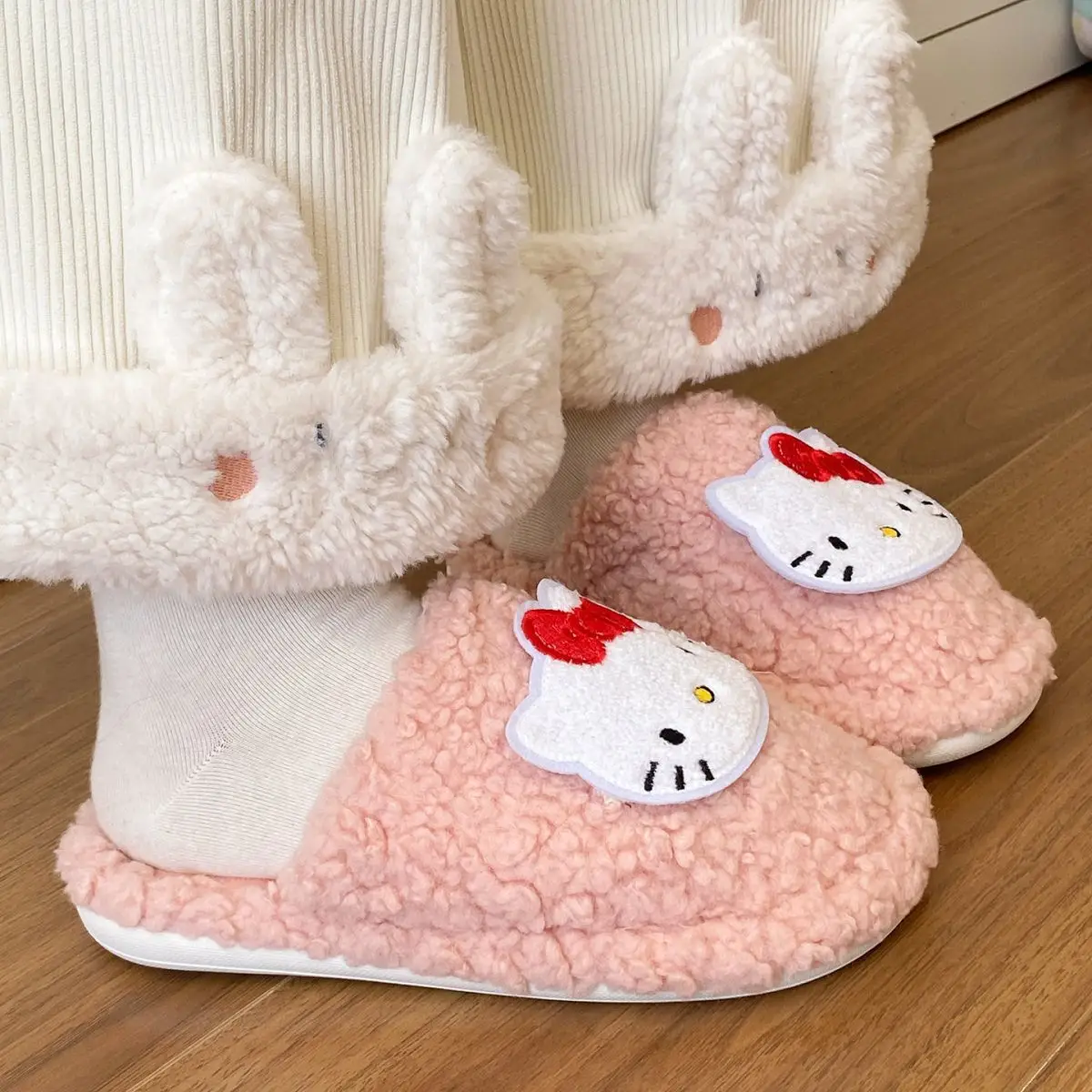 Cartoon Cat Cotton Slippers for Women Warm Indoor Wear — feature 31