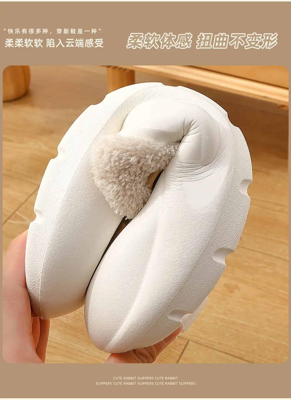 Eva Waterproof Cotton Slippers for Women in Winter, Detachable Plush Warm Men's Home Indoor Non-Slip Cotton Slippers for Men Wholesale — feature 5
