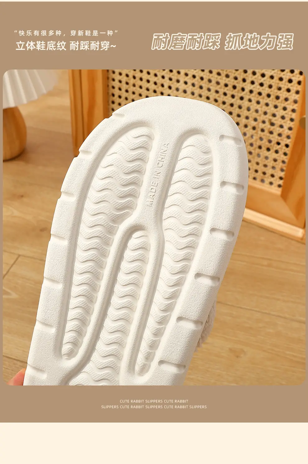 Eva Waterproof Cotton Slippers for Women in Winter, Detachable Plush Warm Men's Home Indoor Non-Slip Cotton Slippers for Men Wholesale — feature 7