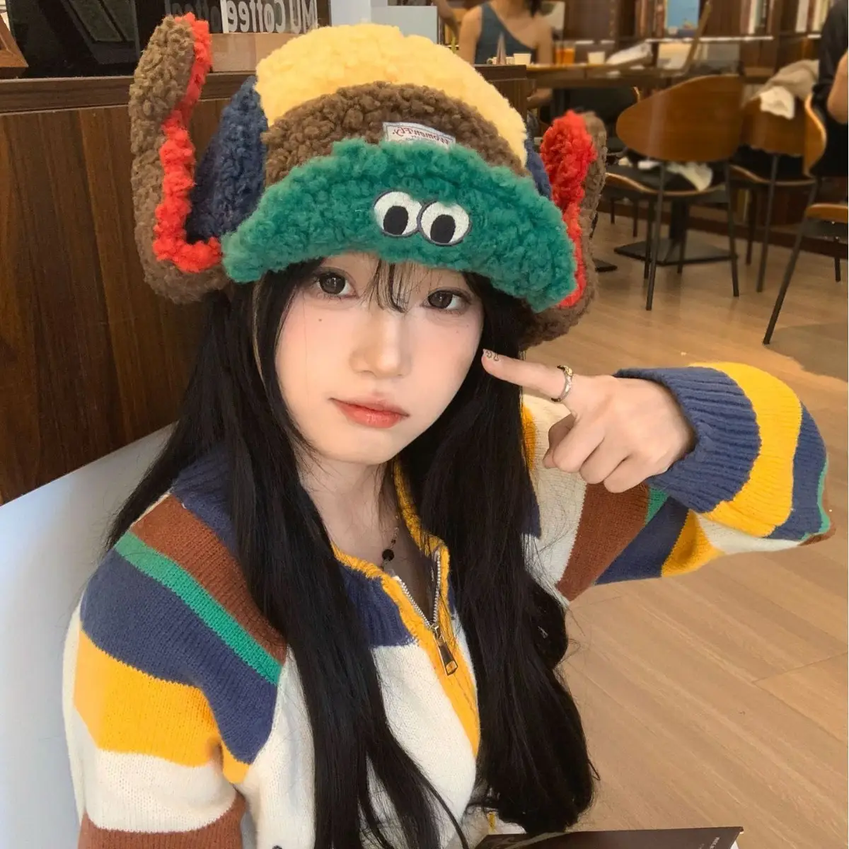 Japanese Retro Warm Baseball Cap for Women Winter Hat - Image 5