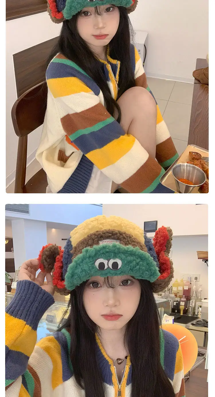 Japanese Retro Warm Baseball Cap for Women Winter Hat — feature 8