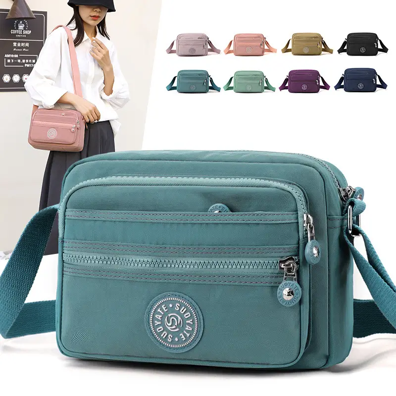 New Mother's Crossbody Bag Nylon Cloth Women's Bag Single Shoulder Crossbody Small Square Bag - Image 11