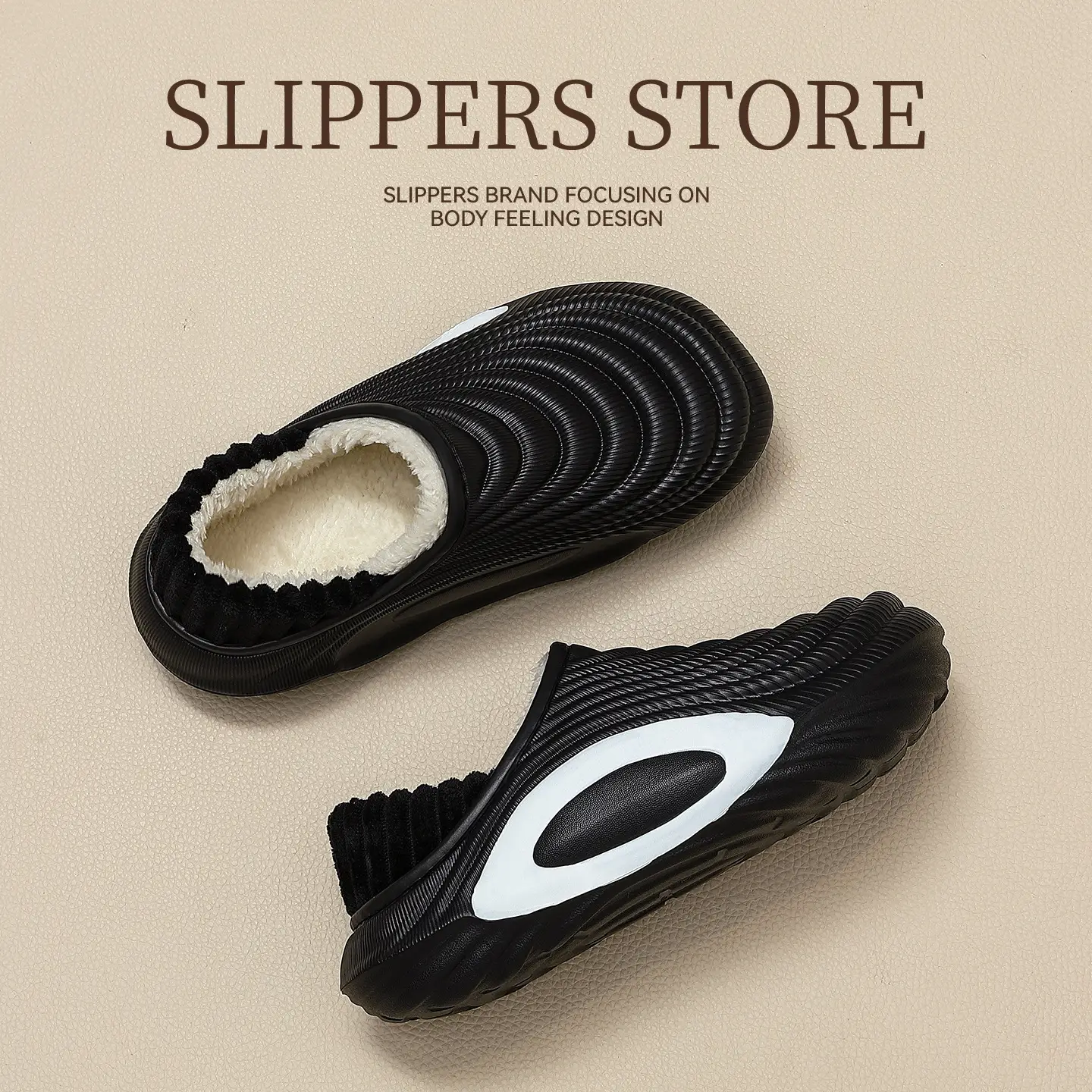 Waterproof Cotton Slippers for Men Women Autumn Winter Non-Slip - Image 6
