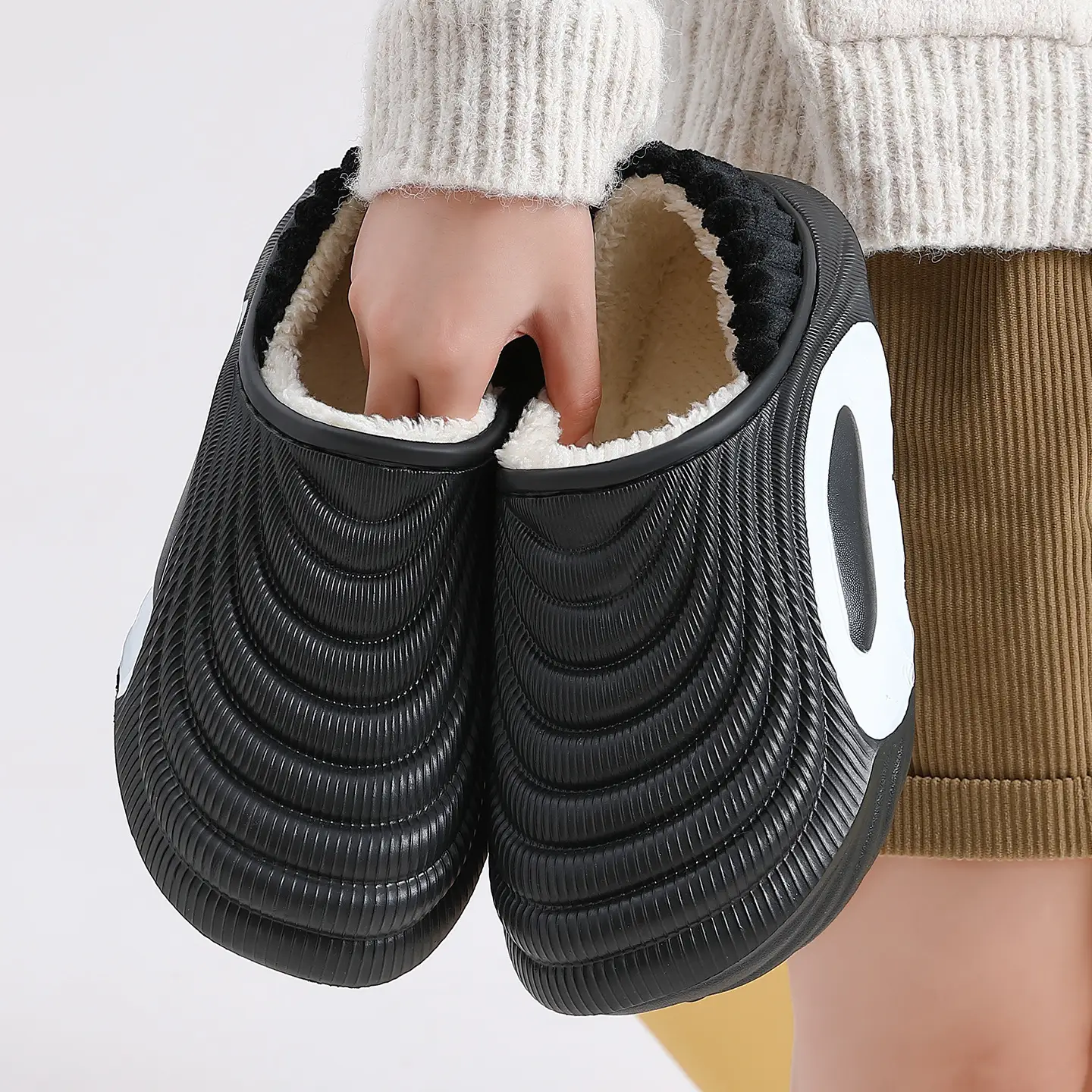 Waterproof Cotton Slippers for Men Women Autumn Winter Non-Slip - Image 8