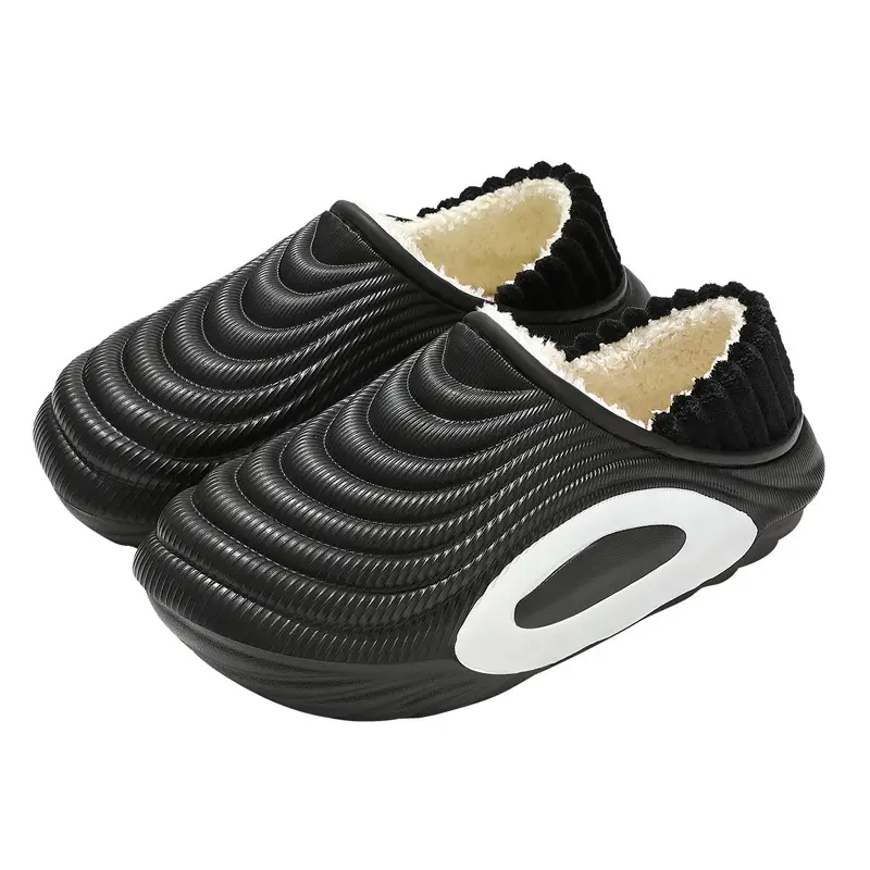 Waterproof Cotton Slippers for Men Women Autumn Winter Non-Slip - Image 9