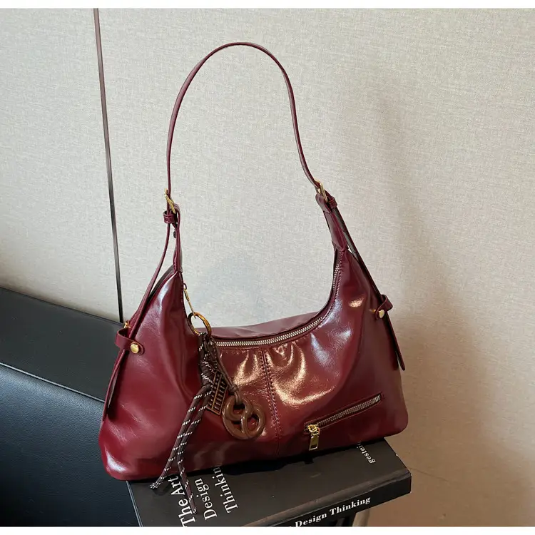 Vintage Red Leather Crossbody Bag for Women 2026 — feature 33