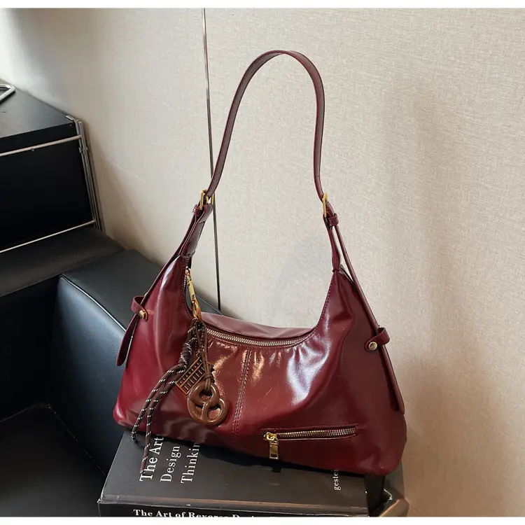 Vintage Red Leather Crossbody Bag for Women 2026 — feature 34