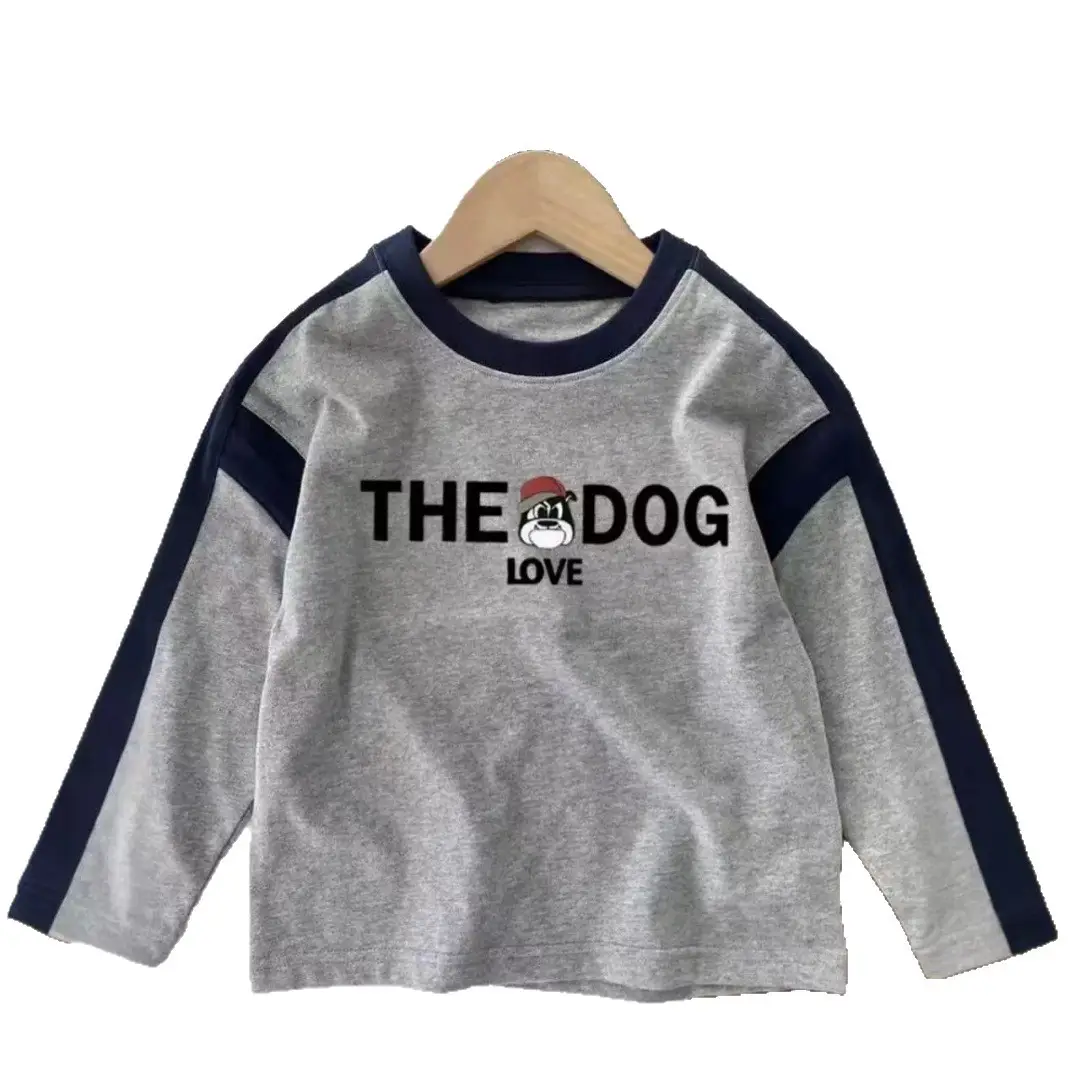 Boys Long Sleeve T-Shirt White Blue "The Dog Love" Kids 2025 - Image 8