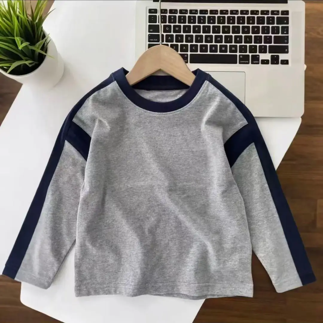 Boys Long Sleeve T-Shirt White Blue "The Dog Love" Kids 2025 - Image 5