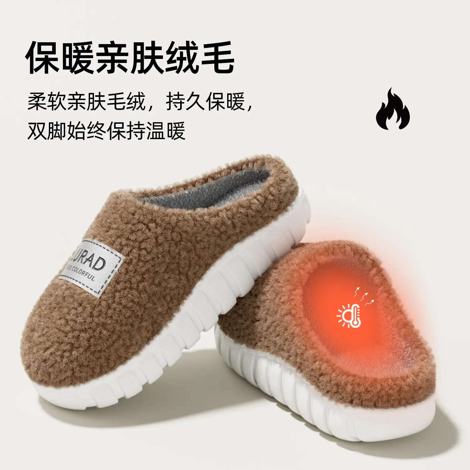 Women Cotton Plush Slippers Warm Winter 2025