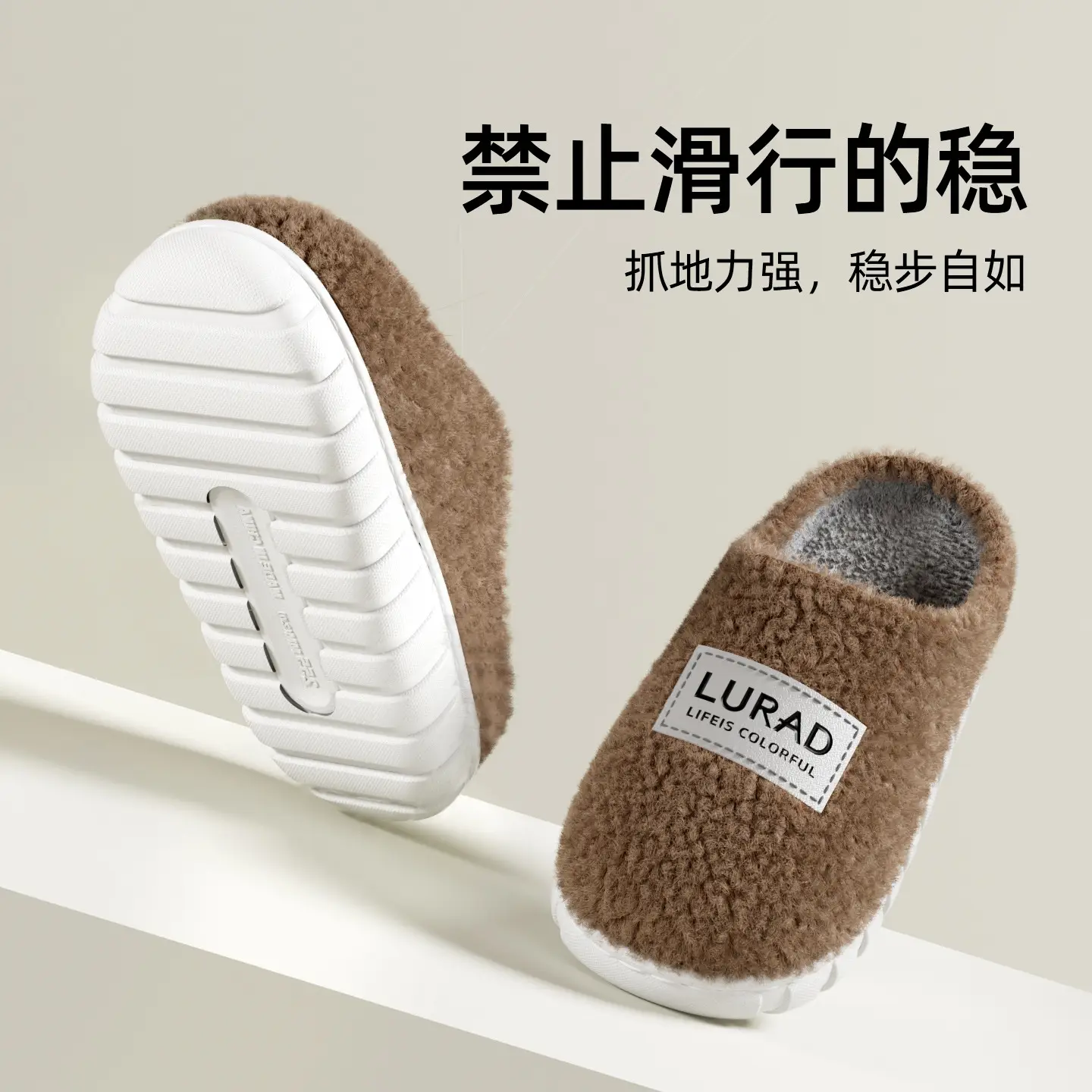 Women Cotton Plush Slippers Warm Winter 2025