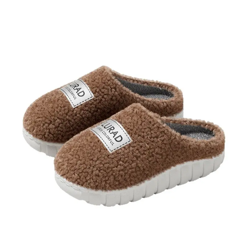 Women Cotton Plush Slippers Warm Winter 2025