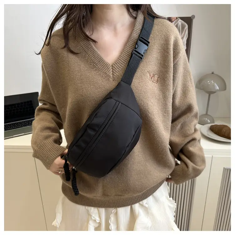 Men Japanese Style Casual Shoulder Crossbody Bag Black — feature 15