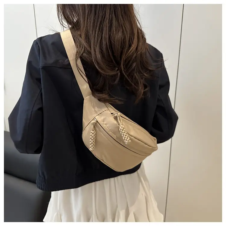 Men Japanese Style Casual Shoulder Crossbody Bag Black — feature 17