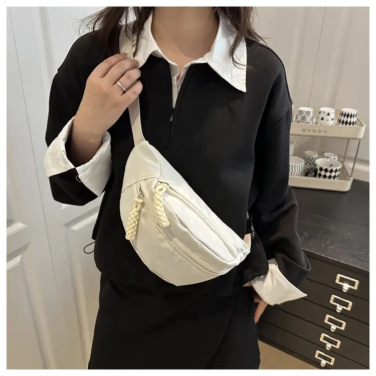 Men Japanese Style Casual Shoulder Crossbody Bag Black — feature 9