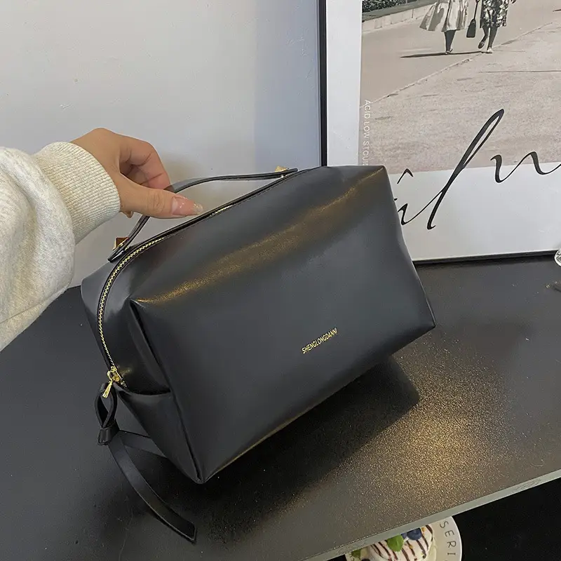 Large Capacity Pu Cosmetic Bag for Women