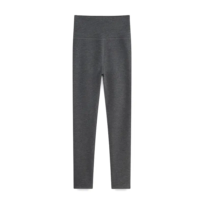 2025 Warm Elastic Waistband Leggings Women Black - Image 2