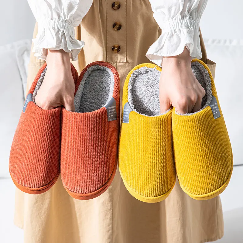 2025 Cotton Slippers for Women, Winter Non-Slip, Fleece-Lined, Warm Maternity Shoes, Indoor Home Slippers for Couples, Cute Cotton Slippers for Men, Winter - Image 8