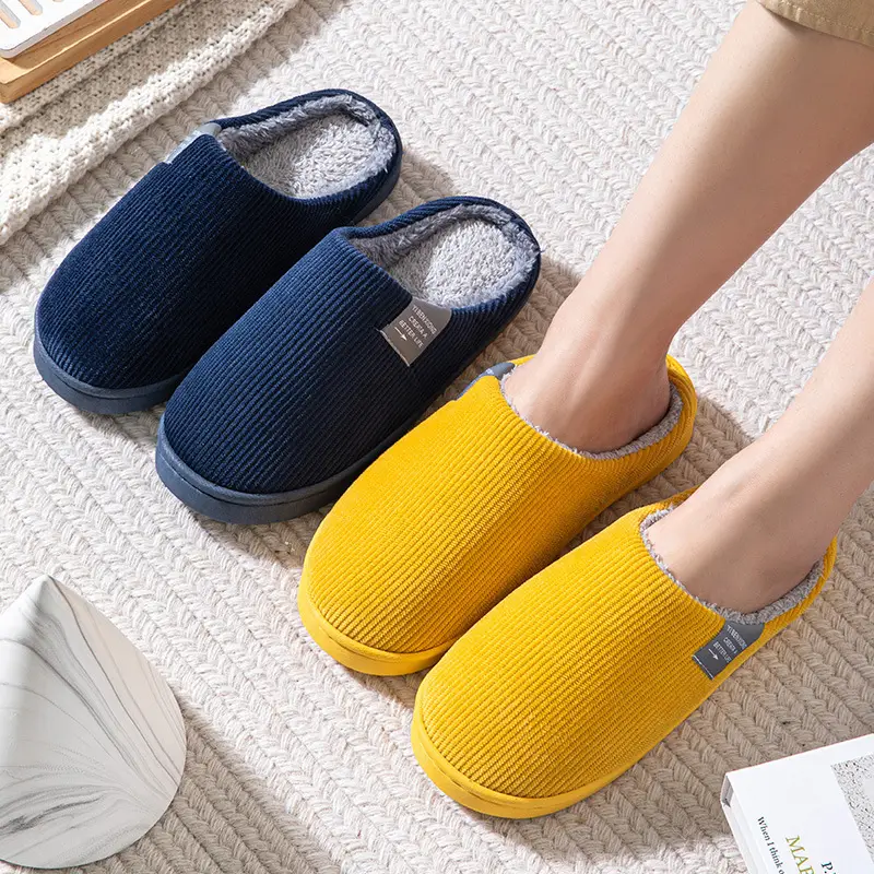 2025 Cotton Slippers for Women, Winter Non-Slip, Fleece-Lined, Warm Maternity Shoes, Indoor Home Slippers for Couples, Cute Cotton Slippers for Men, Winter - Image 10