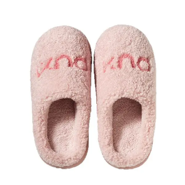 Puxi Zhenyue Cotton Slippers Ultra-Thick Fleece-Lined Autumn and Winter Warm Anti-Slip Slippers Indoor Home Soft Bottom Silent Couple - Image 11