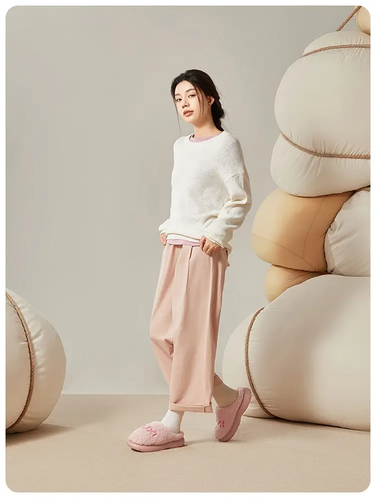 Puxi Zhenyue Cotton Slippers Ultra-Thick Fleece-Lined Autumn and Winter Warm Anti-Slip Slippers Indoor Home Soft Bottom Silent Couple — feature 17