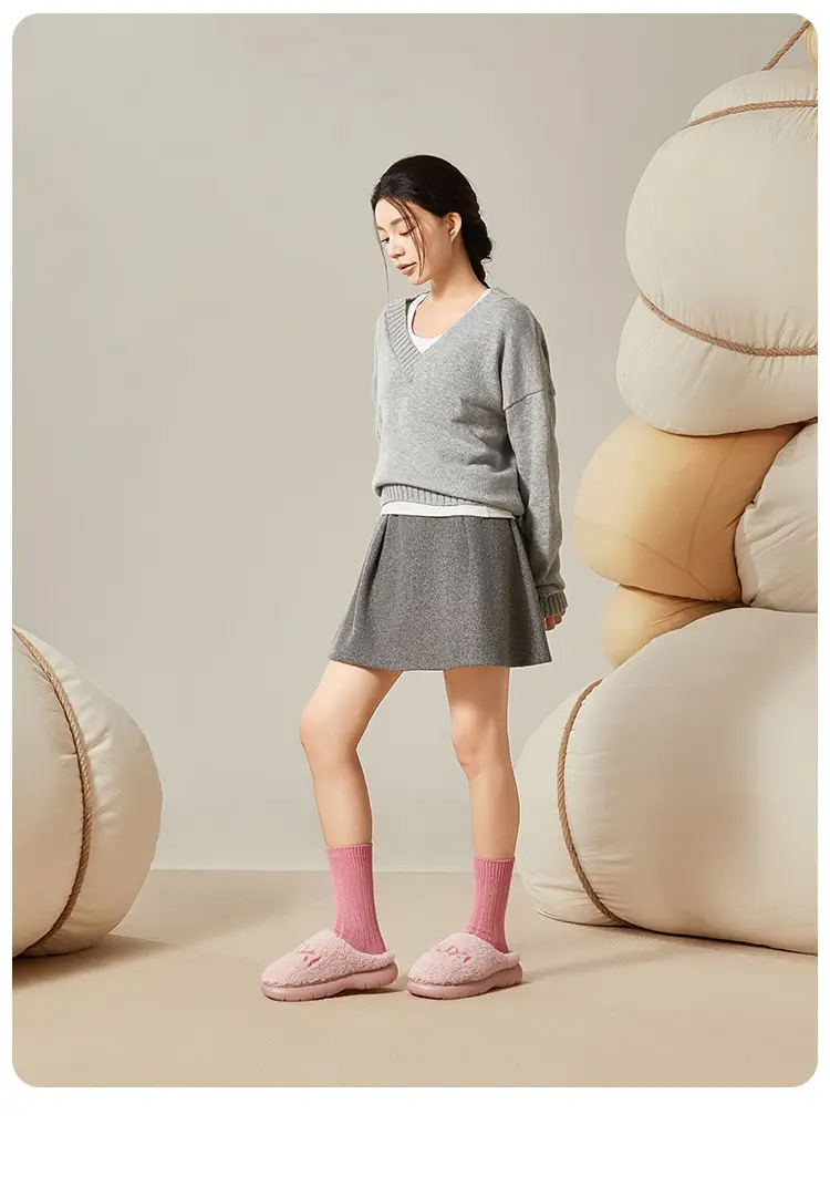Puxi Zhenyue Cotton Slippers Ultra-Thick Fleece-Lined Autumn and Winter Warm Anti-Slip Slippers Indoor Home Soft Bottom Silent Couple — feature 18