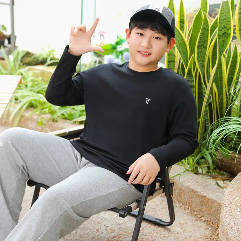 Plus-Size Long Sleeve T-Shirt for Boys Spring Autumn - Image 5