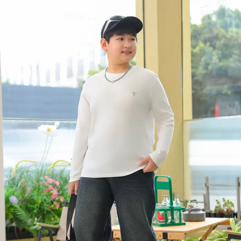 Plus-Size Long Sleeve T-Shirt for Boys Spring Autumn - Image 6